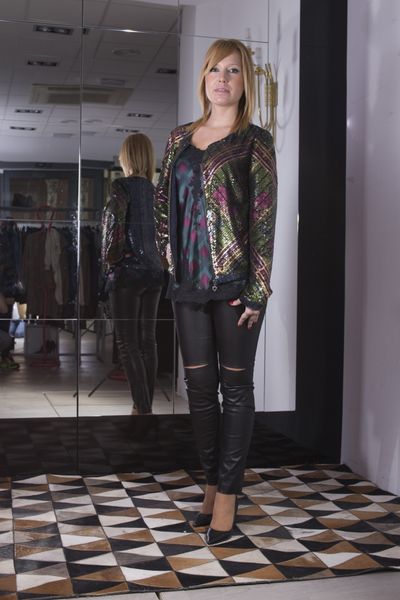 Chaqueta-Bomber TWIN-SET paillette