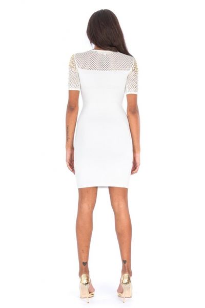 Vestido ELISABETTA FRANCHI entallado nude