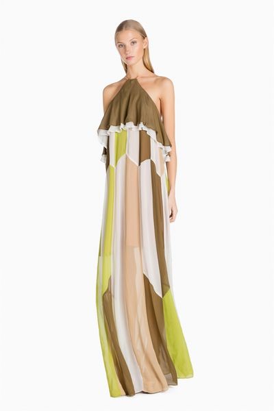 Vestido TWIN-SET&nbsp;largo color block