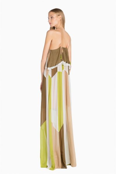 Vestido TWIN-SET&nbsp;largo color block